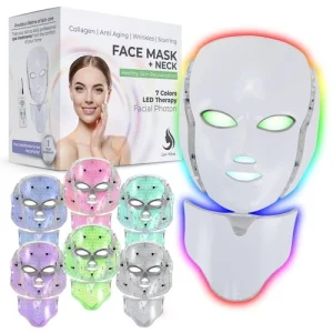 Red Light Therapy LED Face Mask 7 Color | LED Mask Therapy Facial Photon.