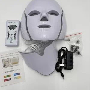 LED Light Therapy Face & Neck Mask 7 Color Photon Beauty Device New Open Box