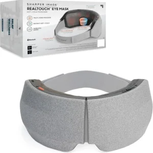 Sharper Image RealTouch Eye Mask Electric Hot+Cold Massager with Wireless Audio