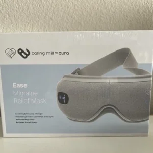 Aura Ease Migraine Relief Mask With Compression, Massage, Heat & Bluetooth Audio