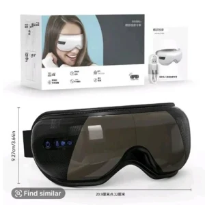 Heated Eye Massager Vibration Rechargeable Bluetooth Music Eye Mask Black BNIB