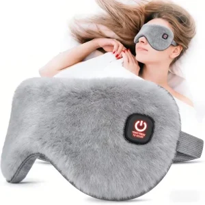 Cordless Heated Eye Mask for Dry Eyes, 3 Heat Levels Electric Warm Eye Compress