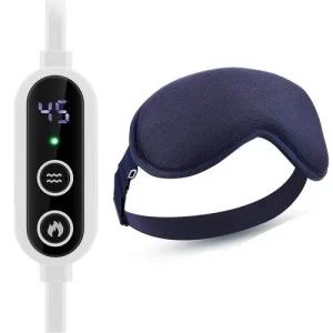 Heated Eye Mask Rechargeable Vibration Massage Dry Eye Relief Sleep Therapy