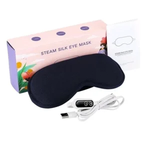 3D Steam Heated Eye Mask Electric Vibration Massage Warm Compress for Dry Eyes