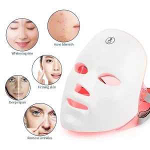 7 Color LED Light Photon Face Mask Rejuvenation Skin Facial Therapy Anti Aging